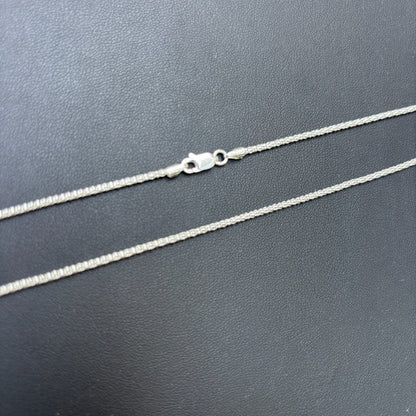 925 Sterling Silver 2mm Popcorn Ice Link Chain Necklace