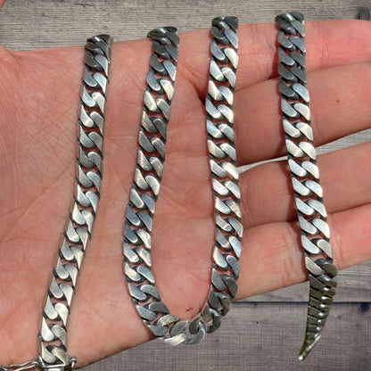 925 Sterling Silver 8mm Modern Miami Cuban Chain Necklace