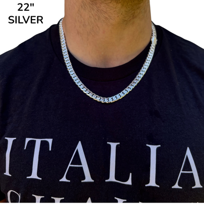 925 Sterling Silver 8mm Modern Miami Cuban Chain Necklace