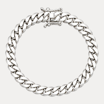 999 Fine Silver 12mm Miami Cuban Bracelet