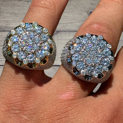 925 Sterling Silver Moissanite Royalty Ring