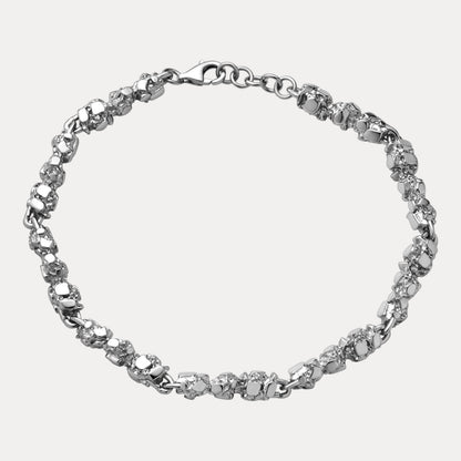 925 Sterling Silver 5mm Nugget Bracelet