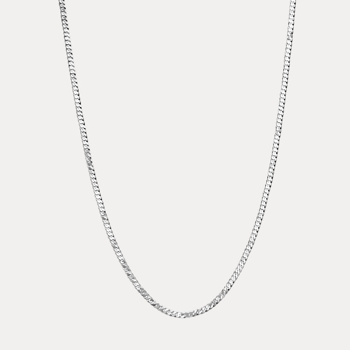 Mens Silver Curb Chain - 925 Sterling Silver Men's Curb Chain Necklaces ...