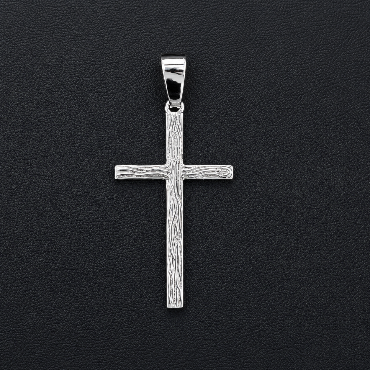 925 Sterling Silver Large Plain Classic Cross Pendant