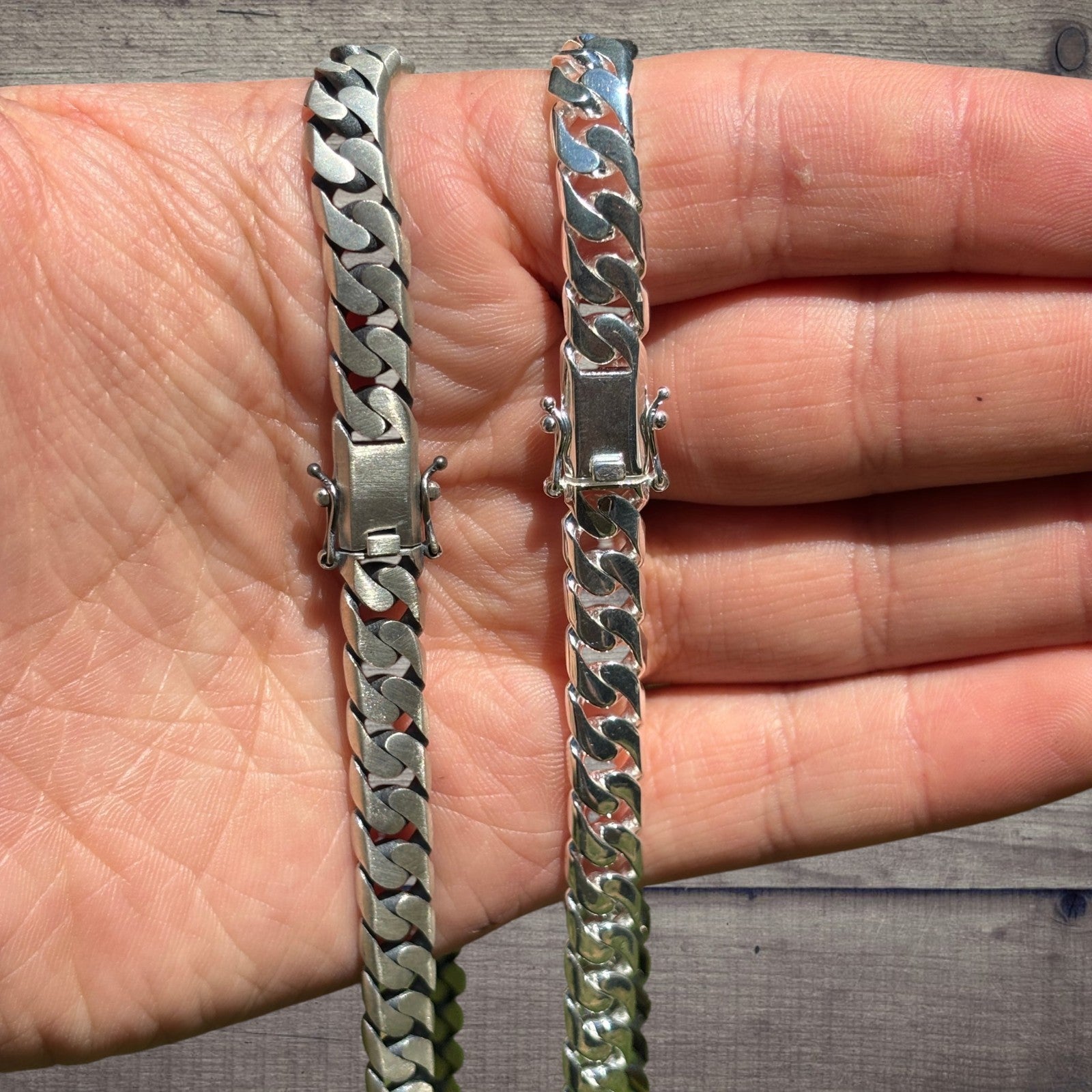 925 Sterling Silver 8mm Modern Miami Cuban Chain Necklace