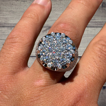 925 Sterling Silver Moissanite Royalty Ring
