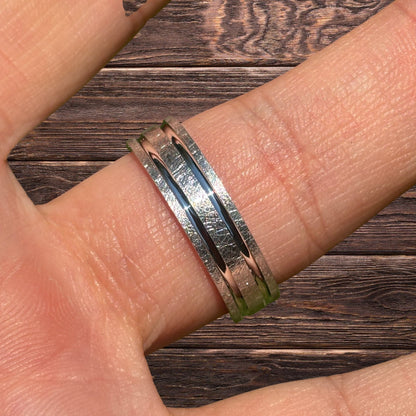 925 Sterling Silver Classic Scraped Wedding Band Ring