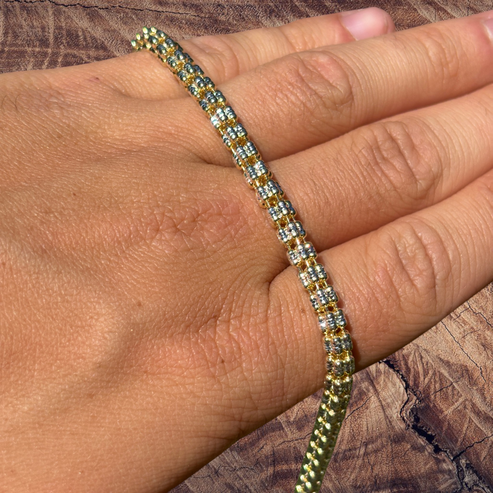 925 Sterling Silver 5-Link Ice Chain Necklace