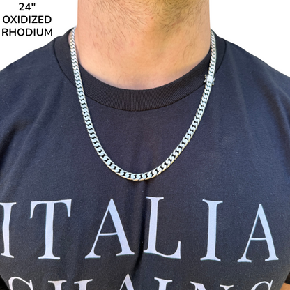 925 Sterling Silver 6mm Modern Miami Cuban Chain Necklace