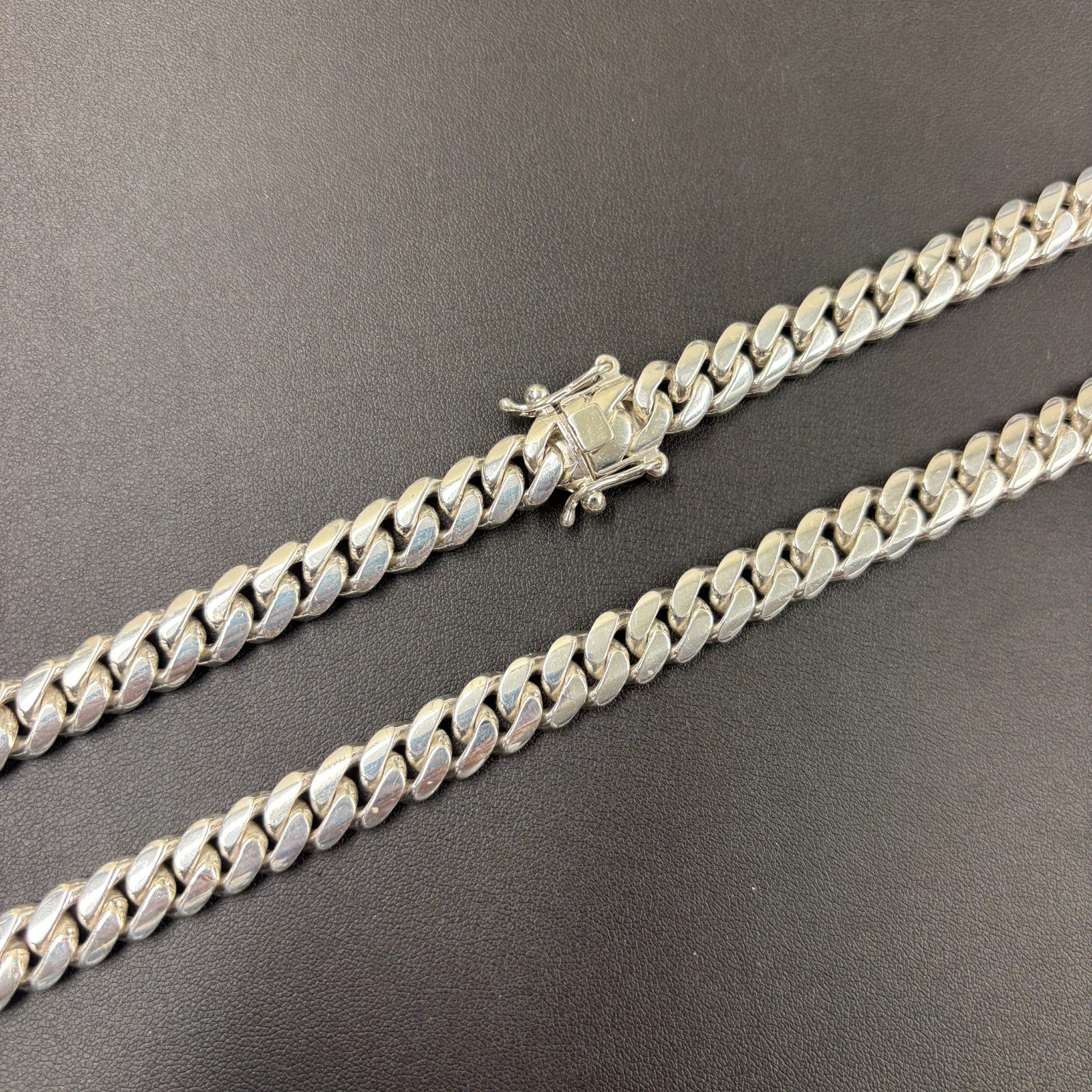 999 Fine Silver 10mm Miami Cuban Chain Necklace