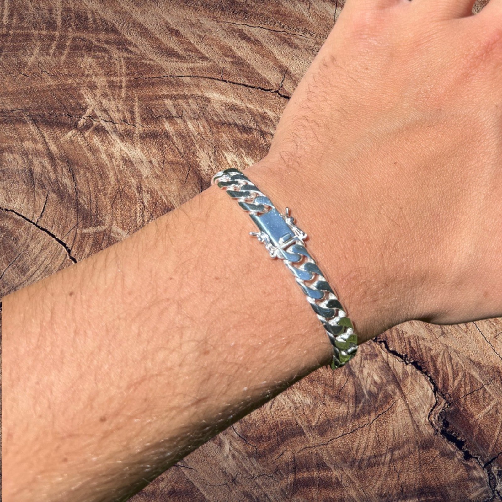 925 Sterling Silver 8mm Modern Miami Cuban Bracelet