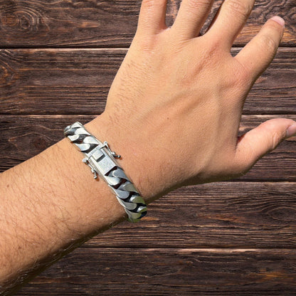 925 Sterling Silver 12mm Modern Miami Cuban Bracelet