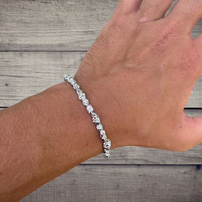 925 Sterling Silver 5mm Nugget Bracelet