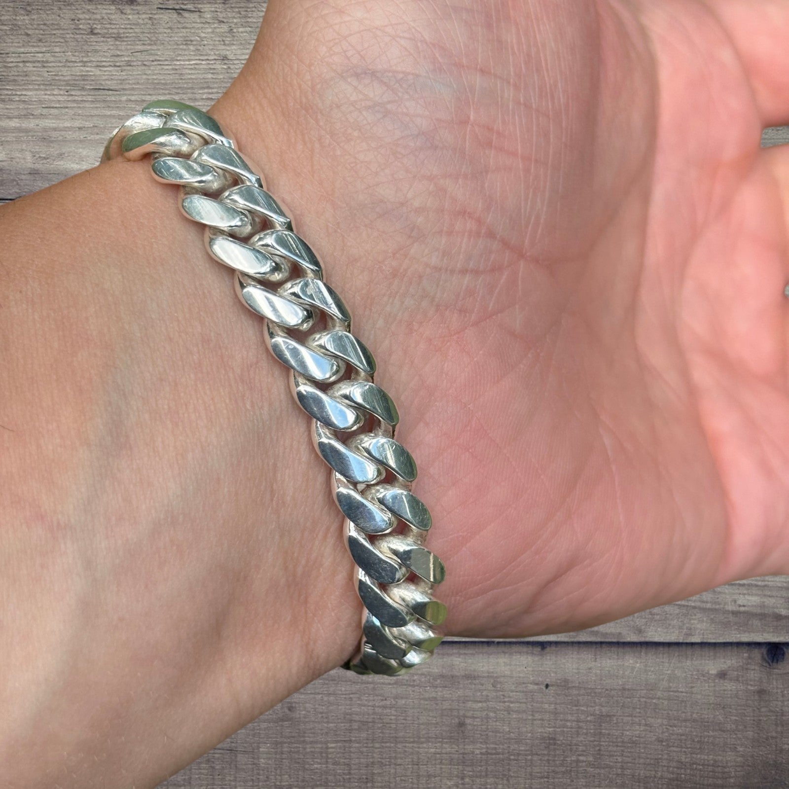 999 Fine Silver 10mm Miami Cuban Bracelet