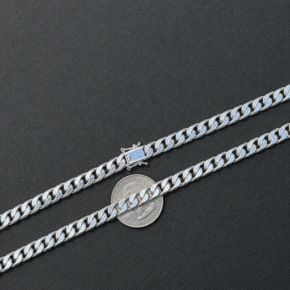 925 Sterling Silver 6mm Modern Miami Cuban Chain Necklace