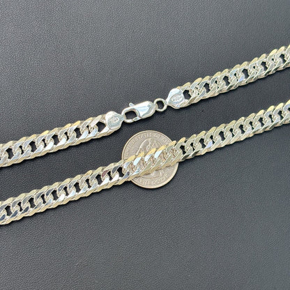 Collar de cadena doble de 10 mm en plata de ley 925