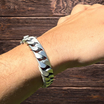 925 Sterling Silver 12mm Modern Miami Cuban Bracelet