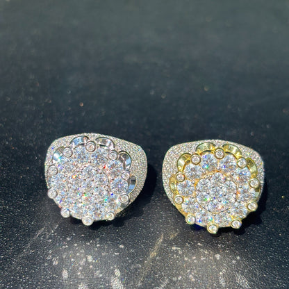 925 Sterling Silver Moissanite Royalty Ring