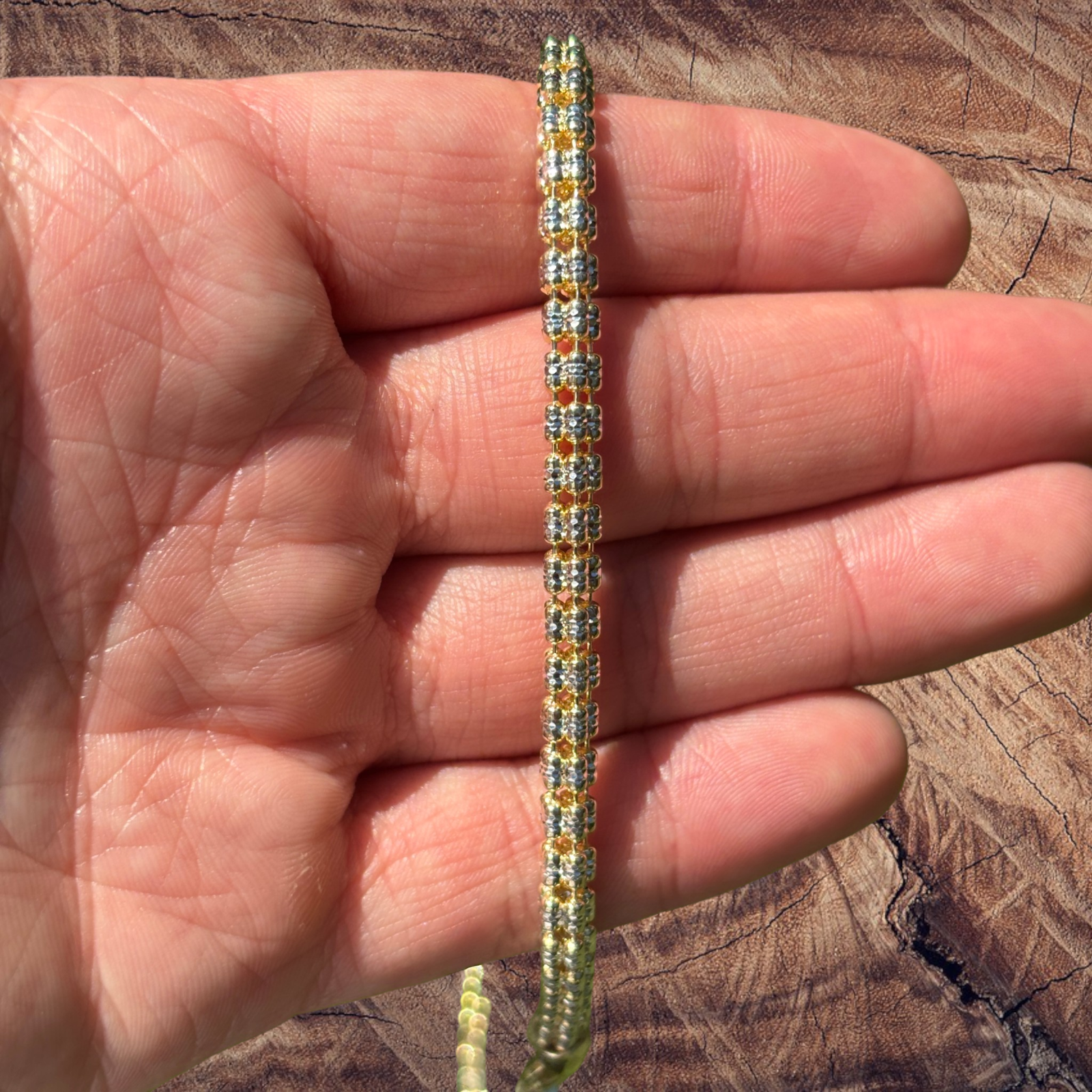 925 Sterling Silver 5-Link Ice Chain Necklace