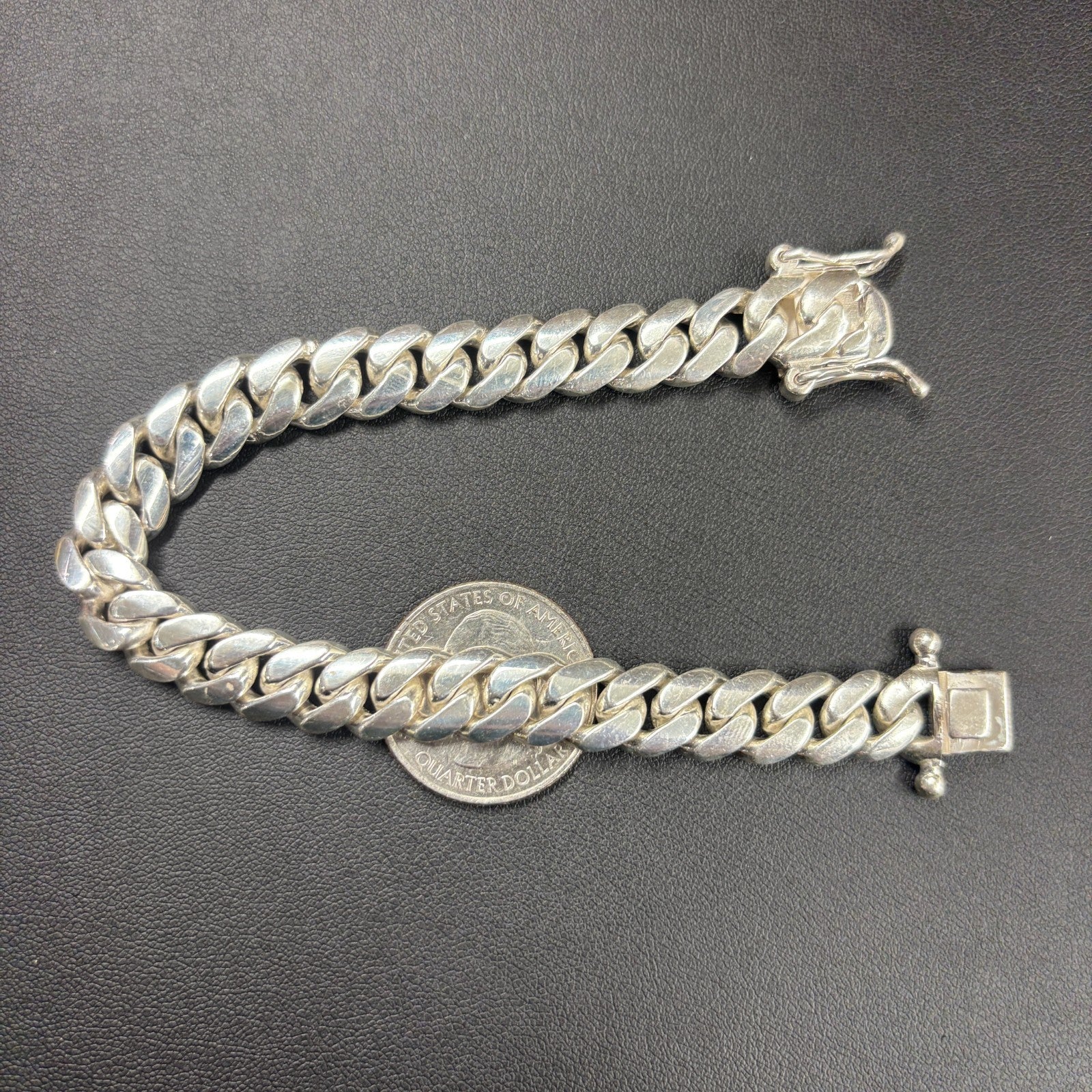 999 Fine Silver 10mm Miami Cuban Bracelet