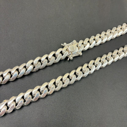 999 Fine Silver 14mm Miami Cuban Chain Necklace