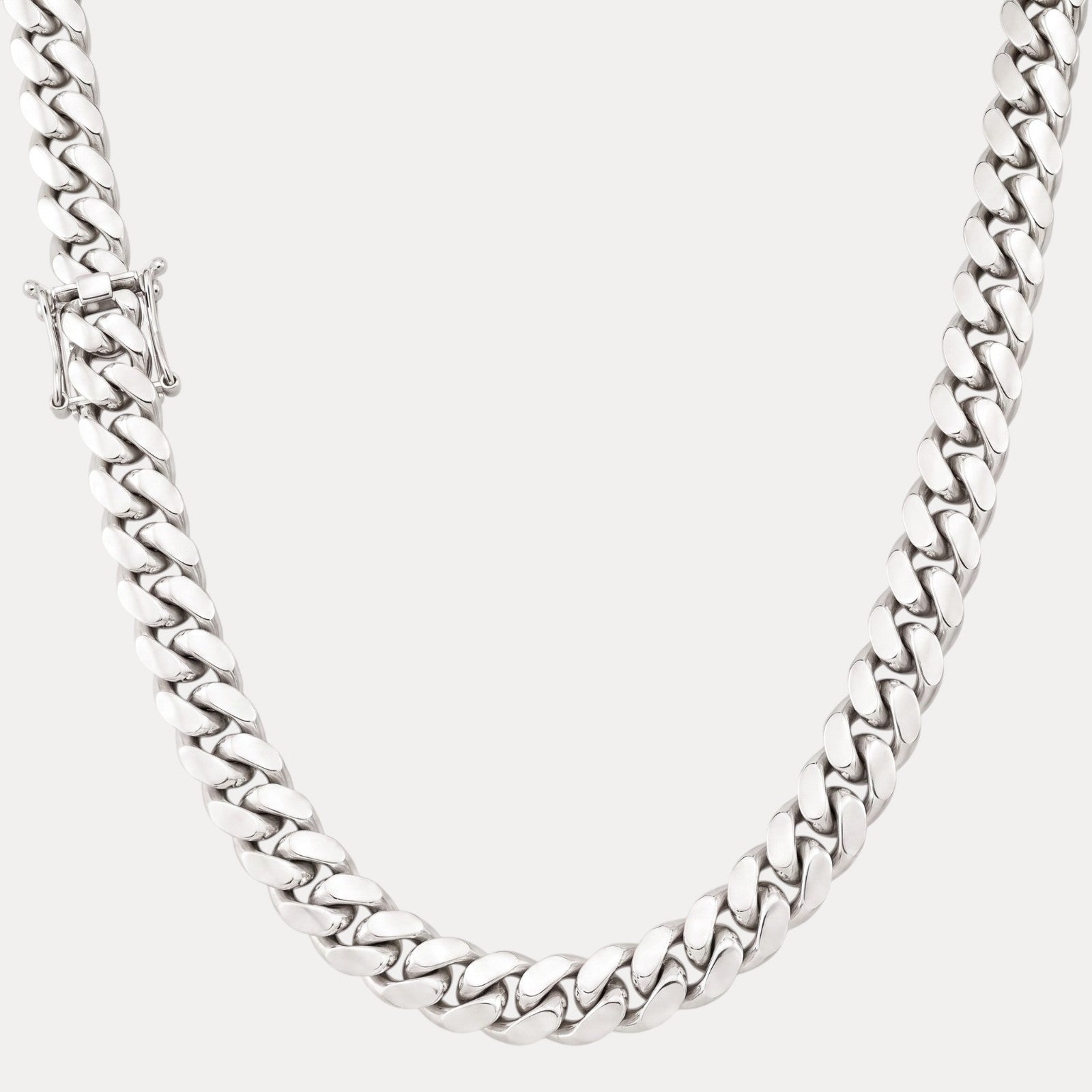 16mm Miami Cuban Chain Necklace - Real Solid 999 Fine Silver HANDMADE IN ITALY