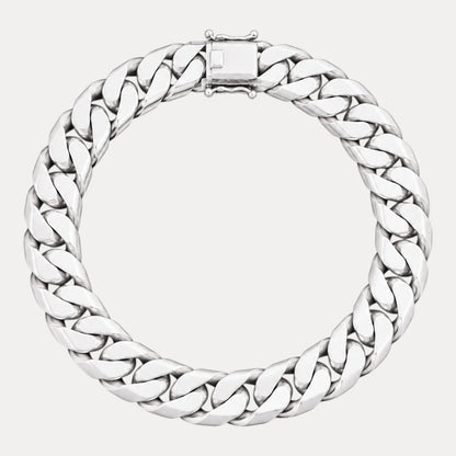 925 Sterling Silver 12mm Modern Miami Cuban Bracelet