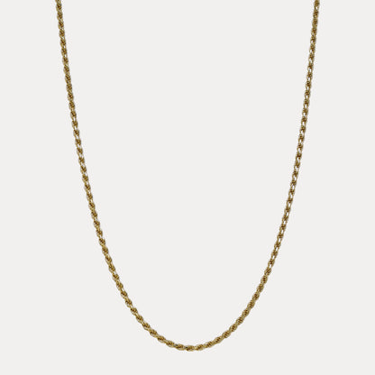 925 Sterling Silver 5mm Diamond Cut Rope Chain Necklace