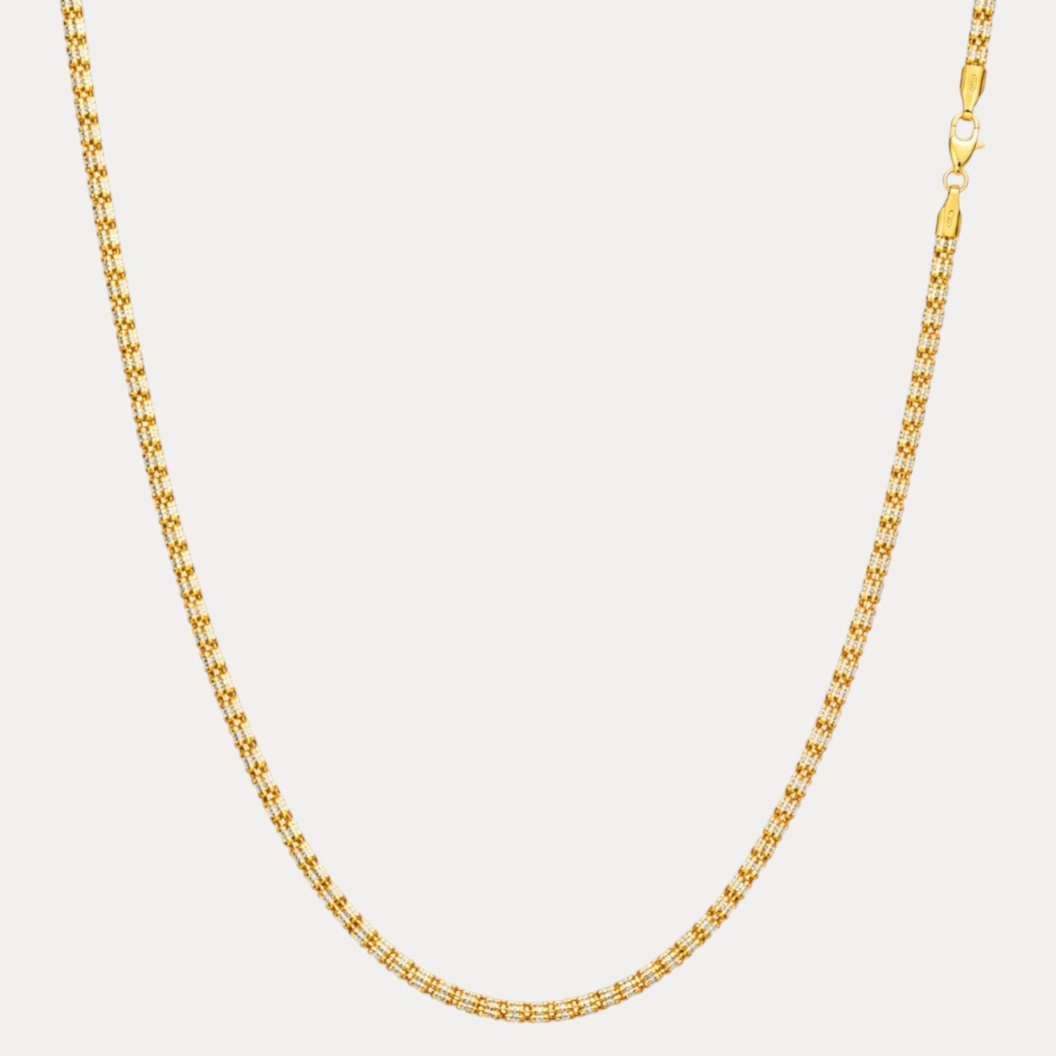 925 Sterling Silver 3-Link Ice Chain Necklace
