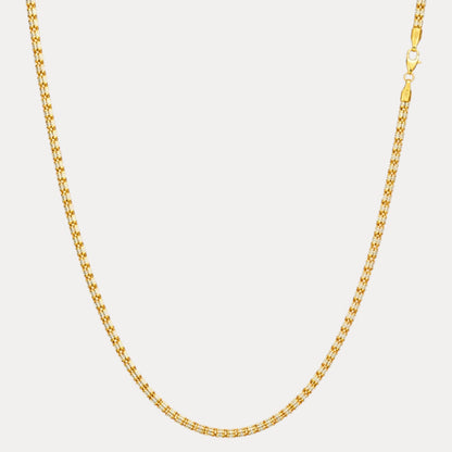 925 Sterling Silver 3-Link Ice Chain Necklace