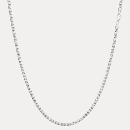 925 Sterling Silver 3-Link Ice Chain Necklace