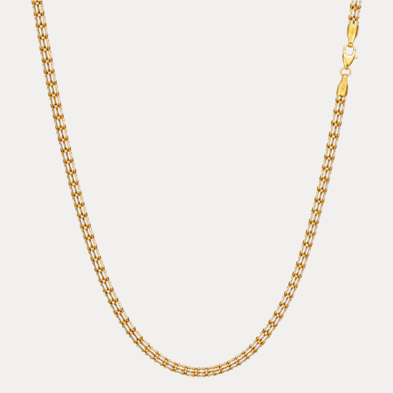 925 Sterling Silver 5-Link Ice Chain Necklace