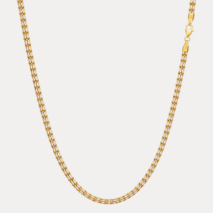 925 Sterling Silver 5-Link Ice Chain Necklace
