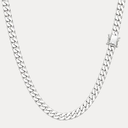 925 Sterling Silver 8mm Modern Miami Cuban Chain Necklace