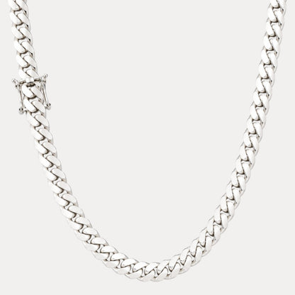 999 Fine Silver 12mm Miami Cuban Chain Necklace