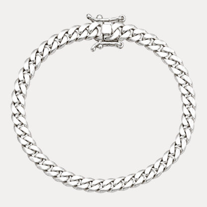 999 Fine Silver 10mm Miami Cuban Bracelet