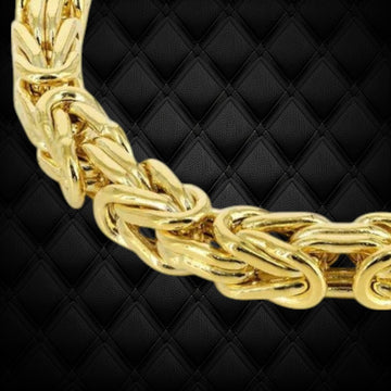 Silver Byzantine Chains: Elegant 925 Sterling Silver Byzantine Chain ...
