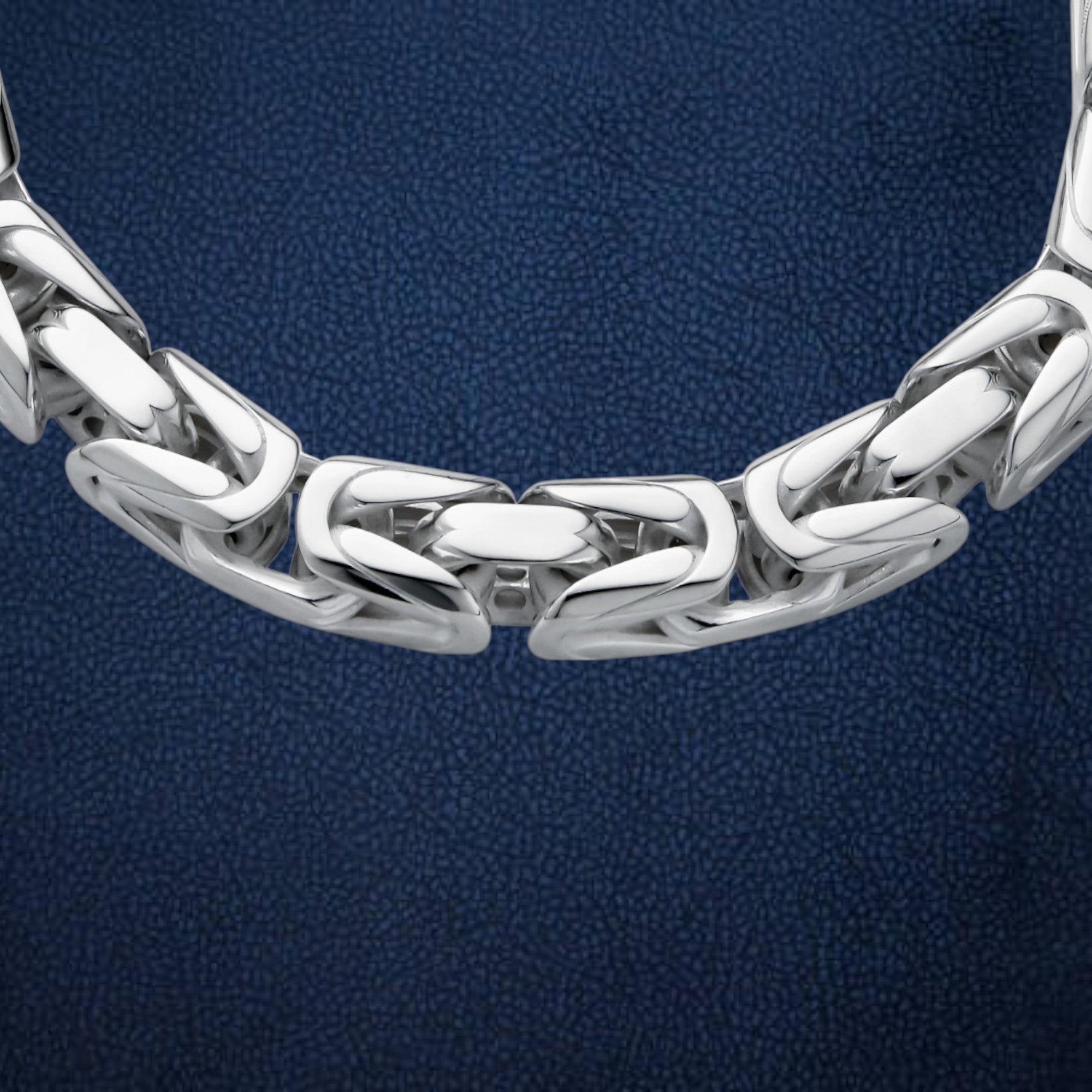 Real 925 Sterling Silver Mens Byzantine Bracelet - Made In Italy