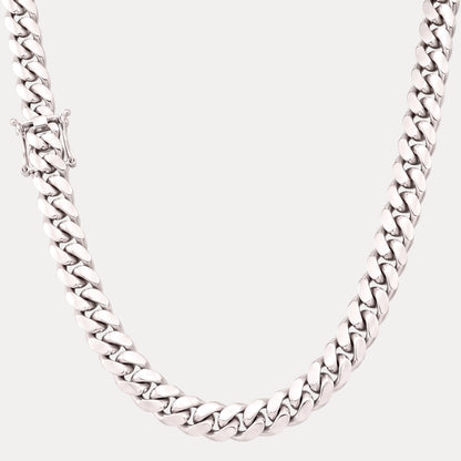 20mm Miami Cuban Chain Necklace - Real Solid 999 Fine Silver HANDMADE IN ITALY