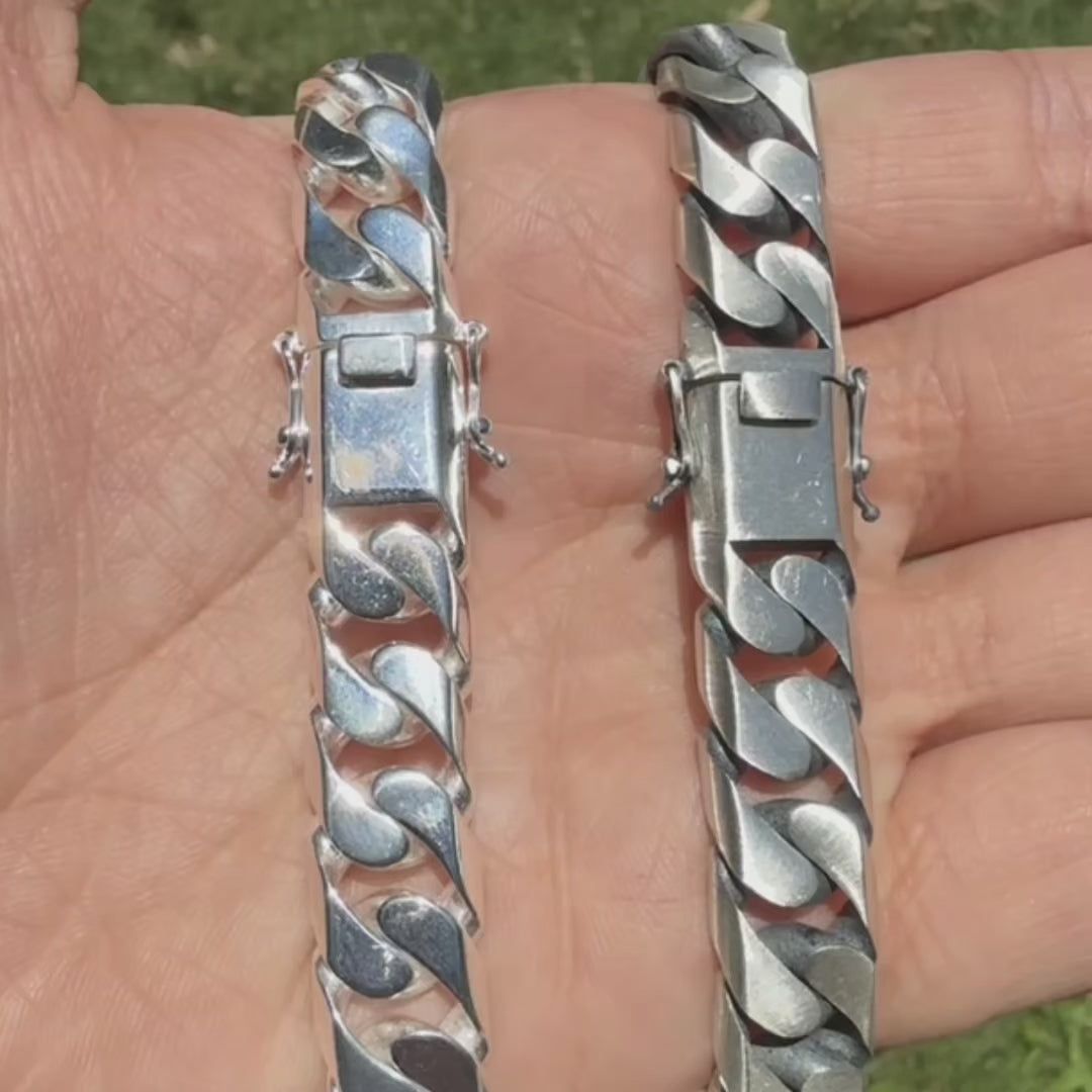 925 Sterling Silver 12mm Modern Miami Cuban Chain Necklace