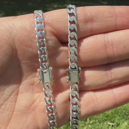 925 Sterling Silver 6mm Modern Miami Cuban Chain Necklace
