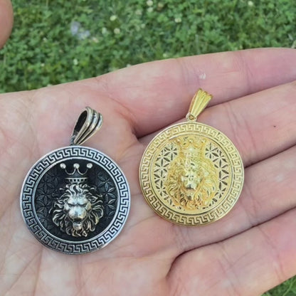 925 Sterling Silver Lion Of Judah Pendant