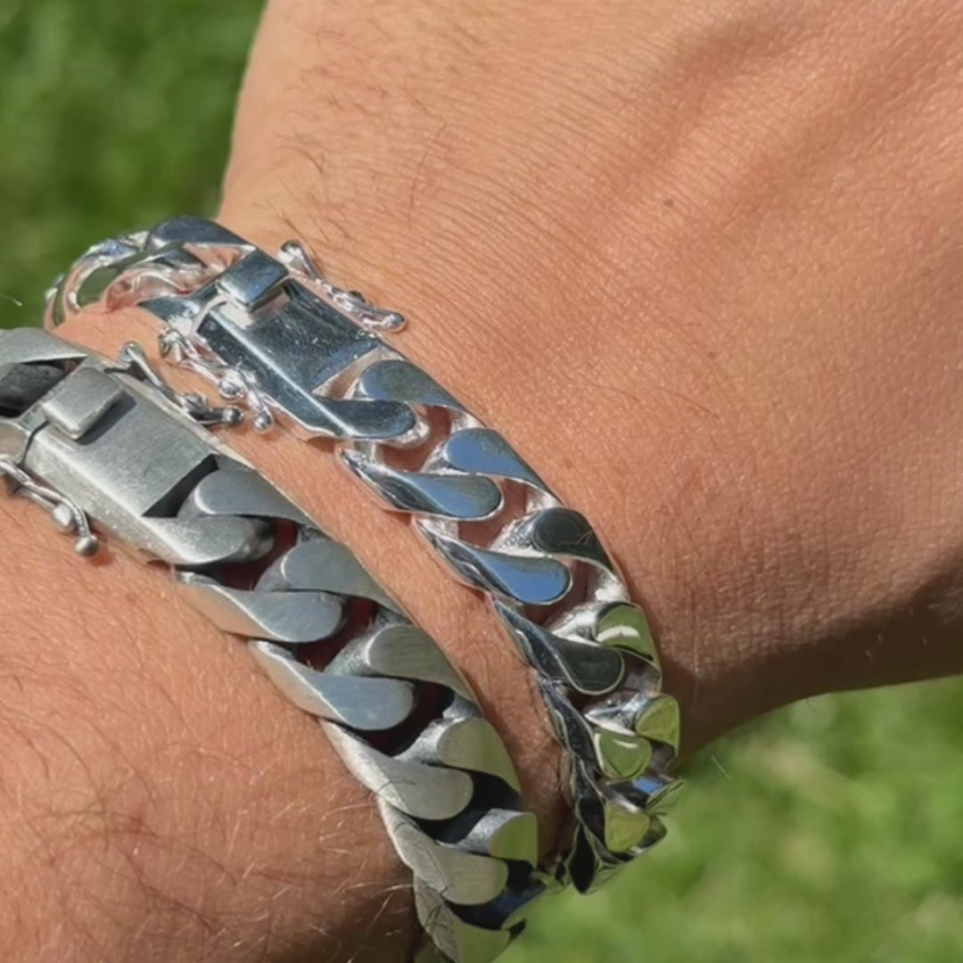 925 Sterling Silver 12mm Modern Miami Cuban Bracelet